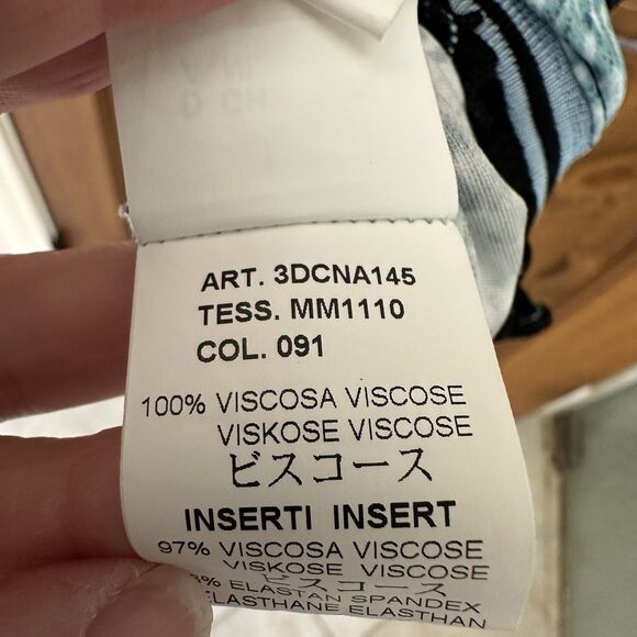 M by Missoni Dress Size 8 Colorful Knit Midi Sleeveless Stretchy Designer Artsy - Picture 5 of 7